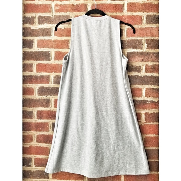 NWOT Trendy Comfy Grey Sweatshirt Dress - Picture 2 of 6